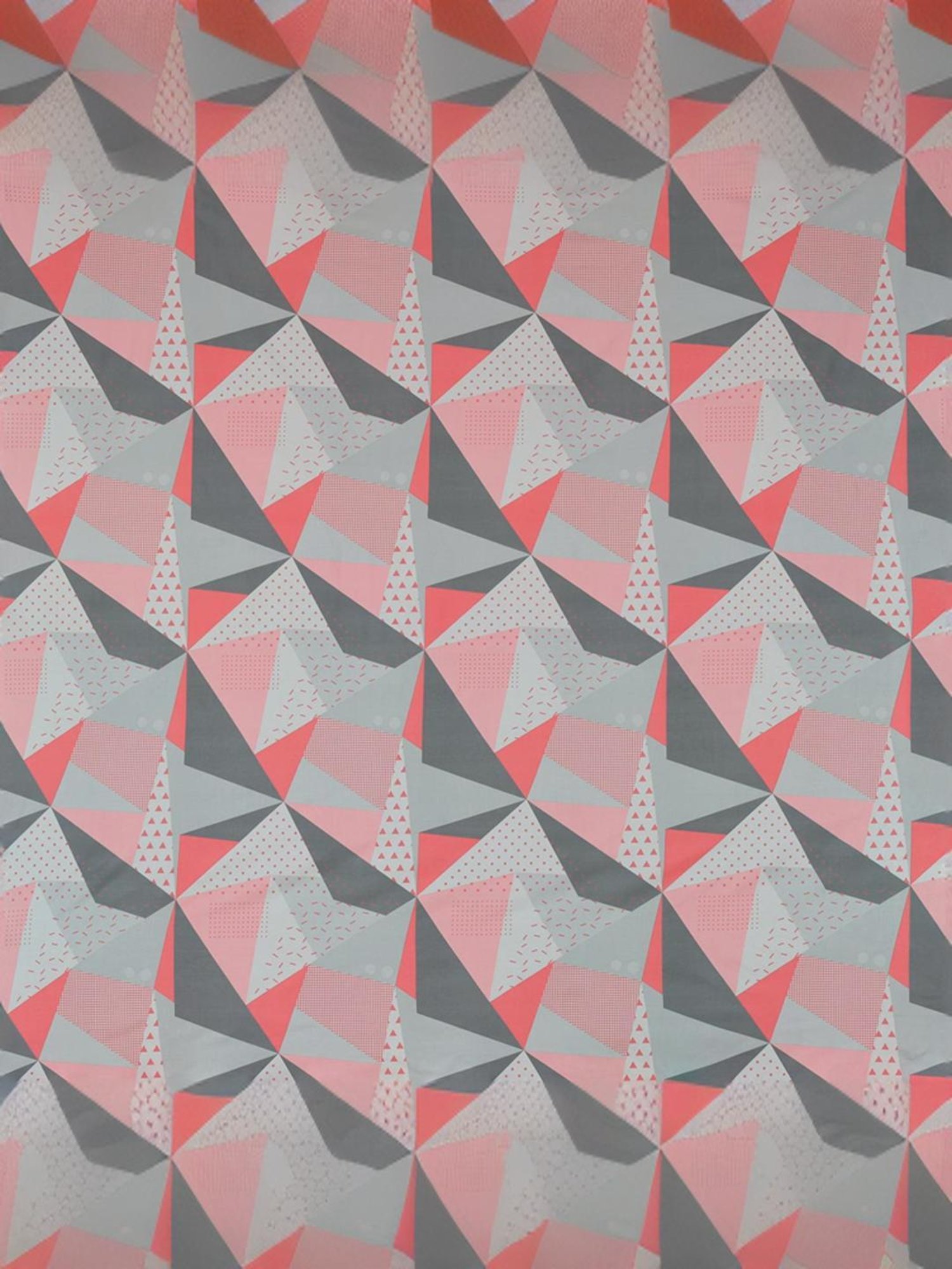 @Home Arias Grey & Pink 165 TC Cotton King Bedsheet with 2 Pillow Covers