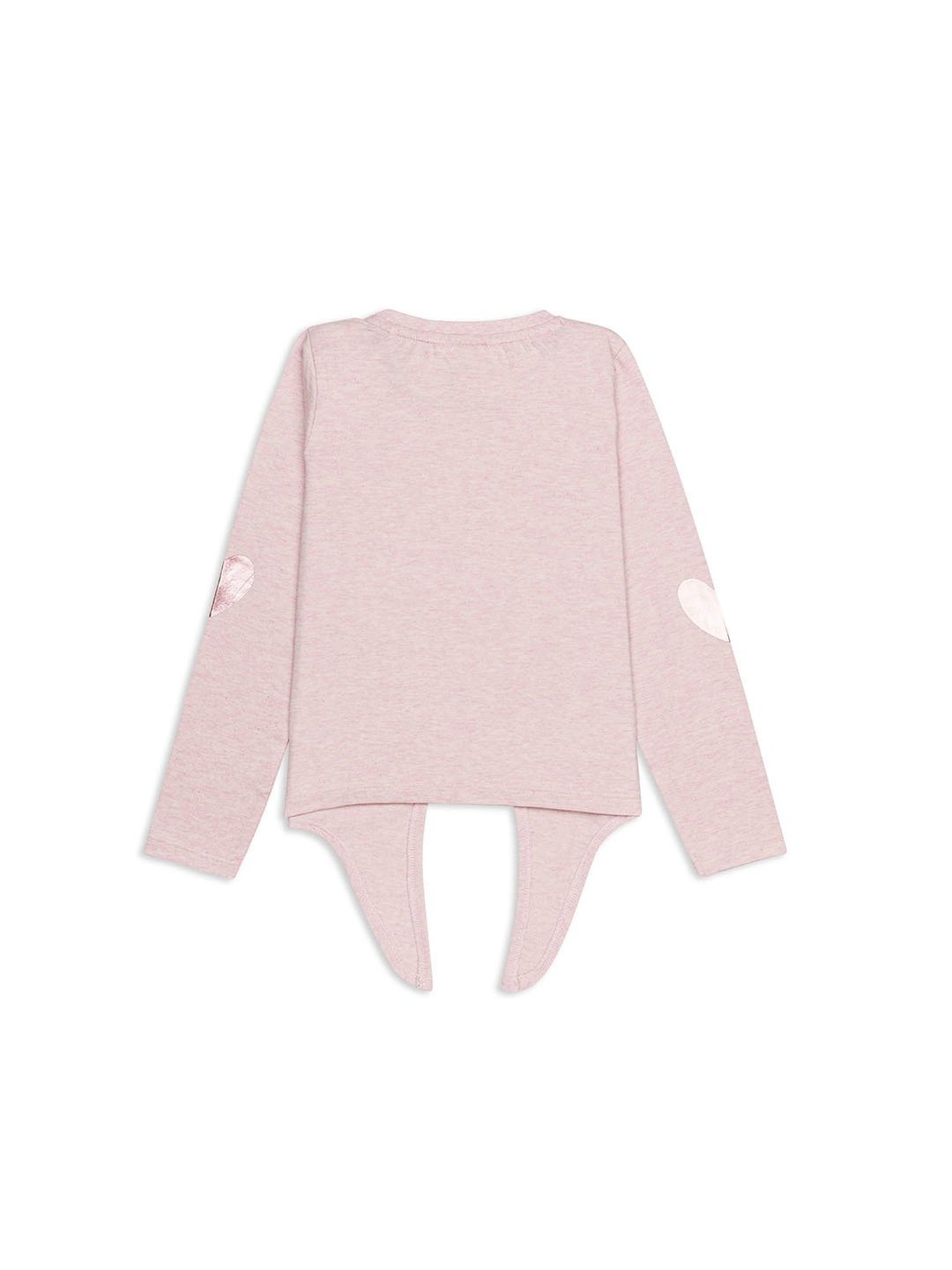 H by Hamleys Girls Pink Printed Full Sleeves Top
