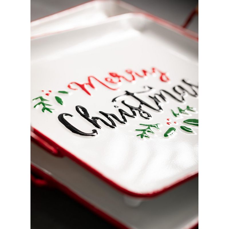 Rite Lite 11.75" Shabbat Candles Drip Rectangular Tray - Blue/Yellow