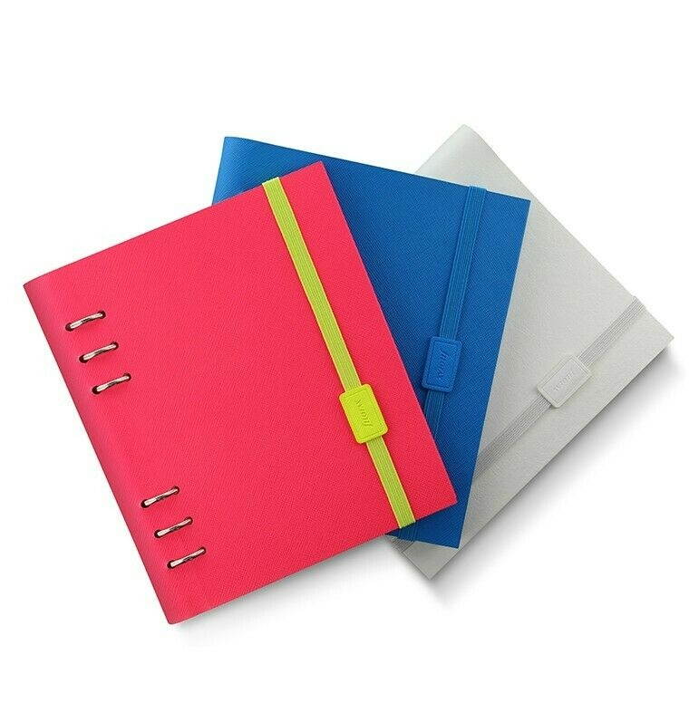 Filofax Clipbook Saffiano Fluoro A5 Elastic Closure Blue - 149202