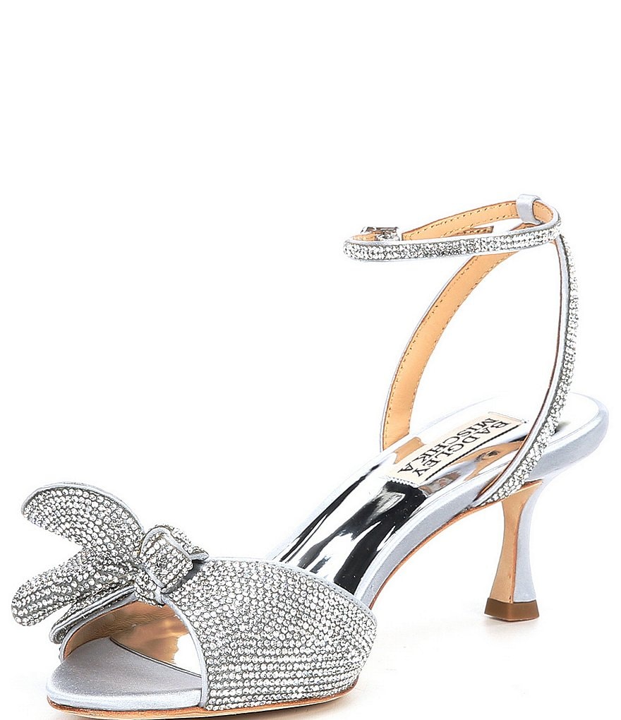 Badgley Mischka Remi Crystal Embellished Detail Dress Sandals