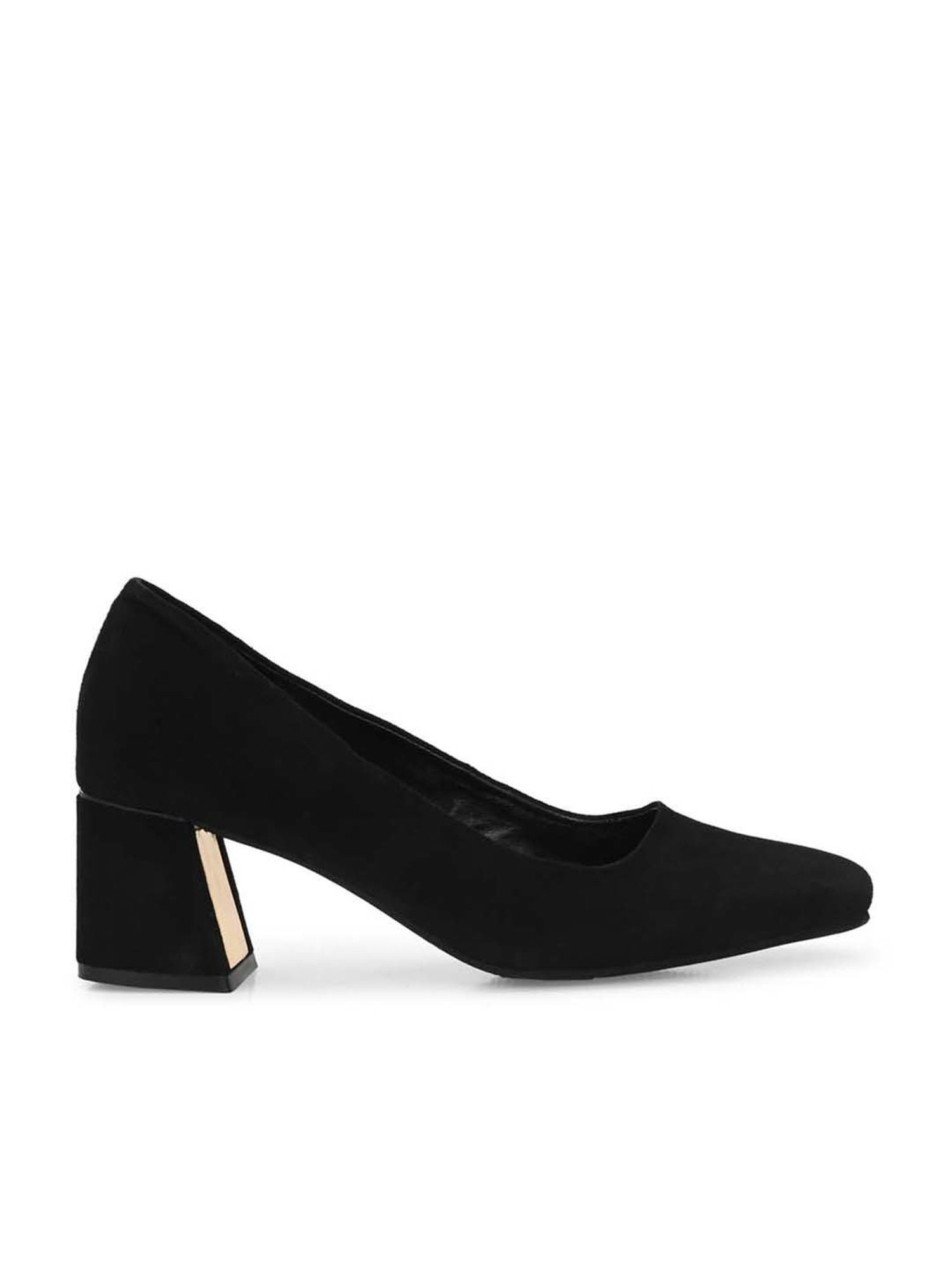 Carlo Romano Women's Black Casual Pumps