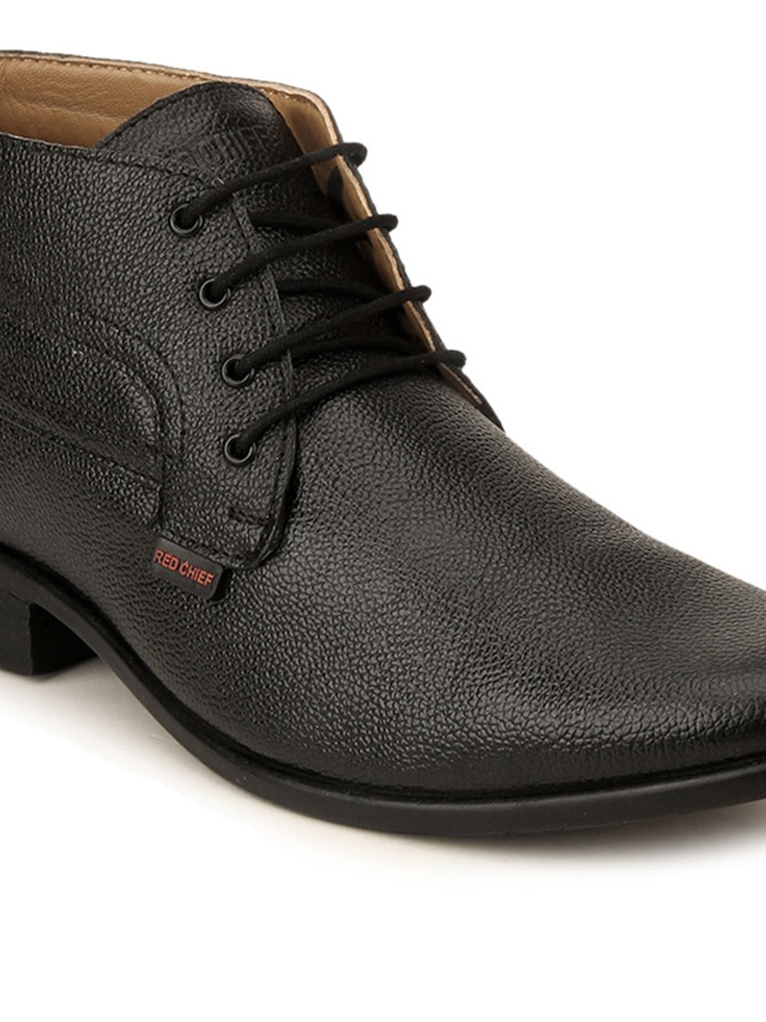 Red Chief Men's Black Derby Boots
