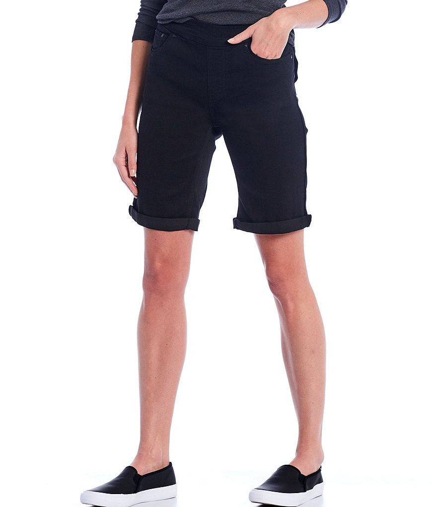 Allison Daley Petite Size True Navy Pull On Bermuda Shorts