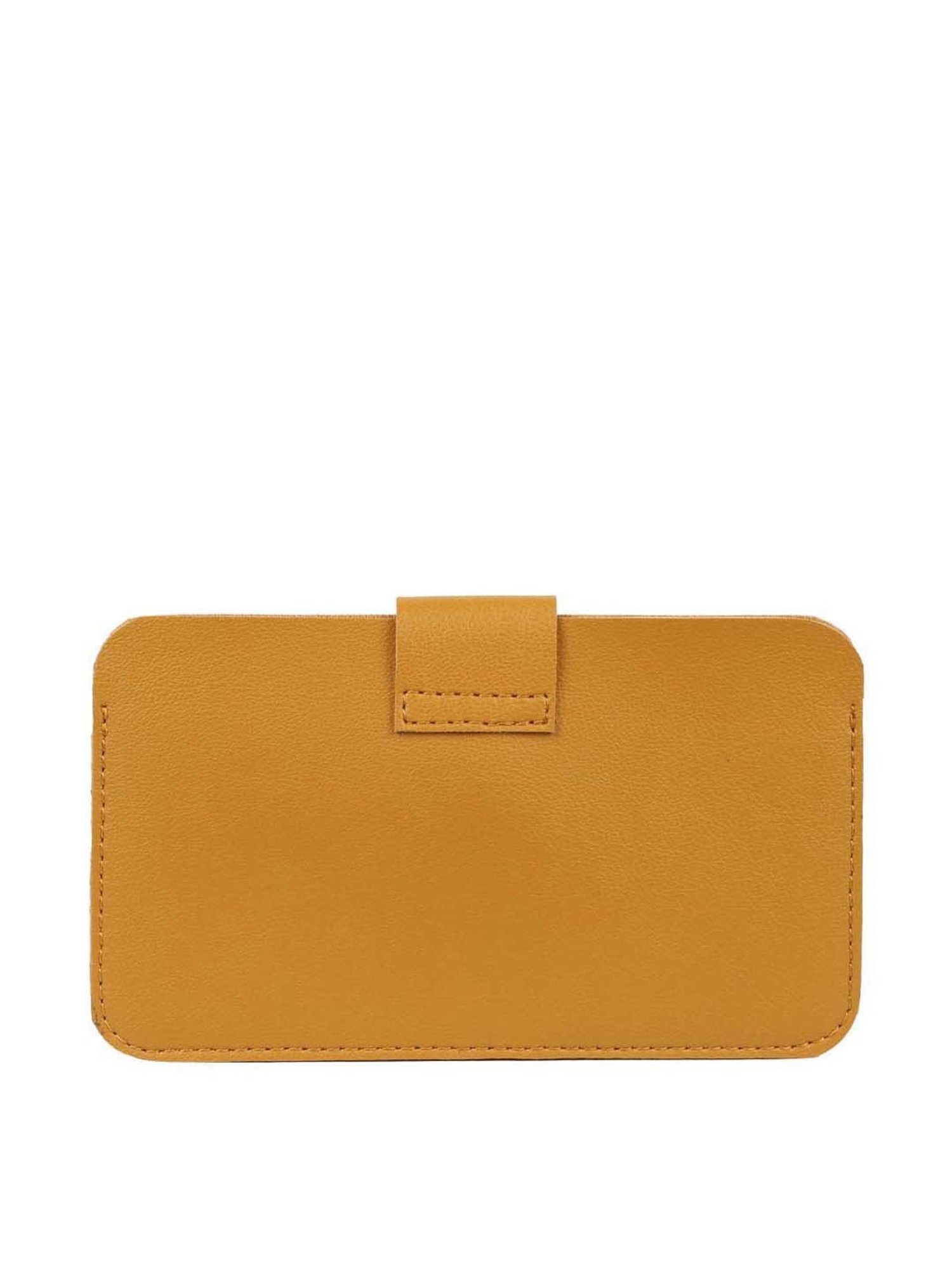 Bagsy Malone Yellow Solid Wallet for Women