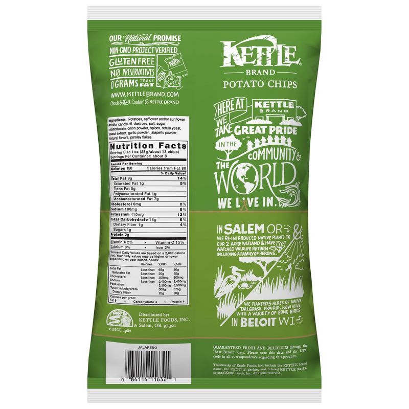 Kettle Jalapeno Potato Chips - 8.5oz
