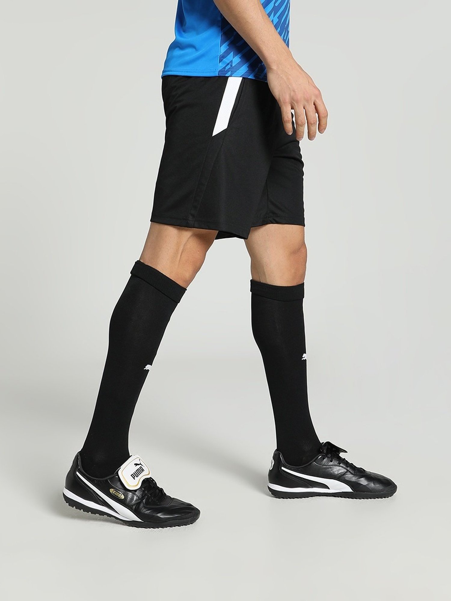 Adidas White Regular Fit Striped Sports Shorts