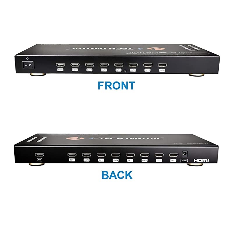 1x16 HDMI 4K@60Hz Splitter, YUV 4:2:0, HDCP 1.4 Compliant, and 3D Support [JTD3DSP0116]