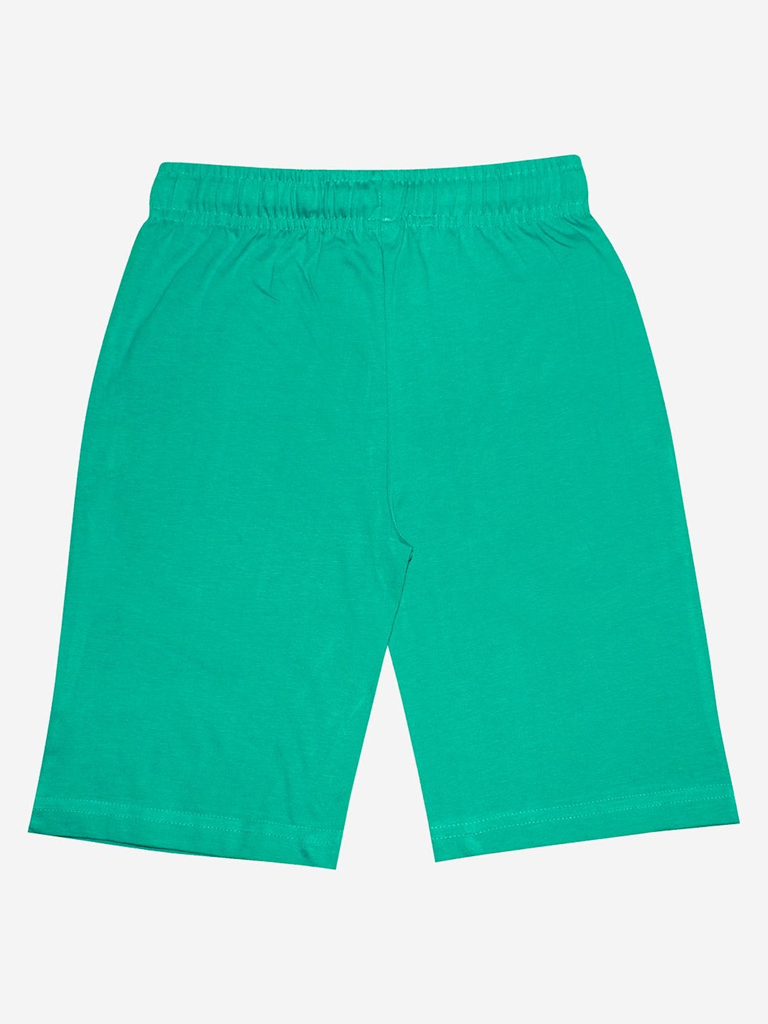Kiddopanti Kids Sea Green Solid Shorts