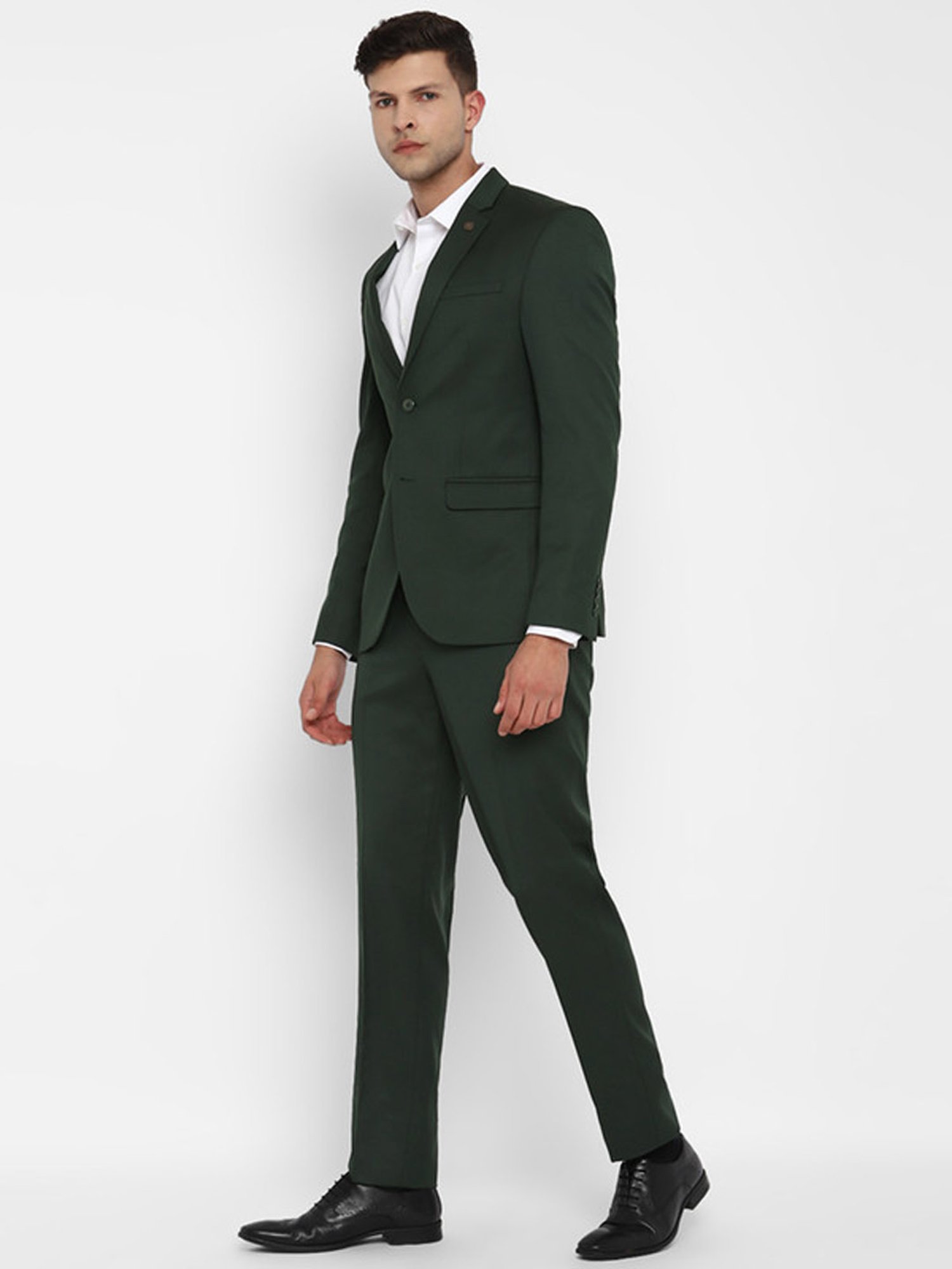 Turtle Green Slim Fit Two Piece Suit