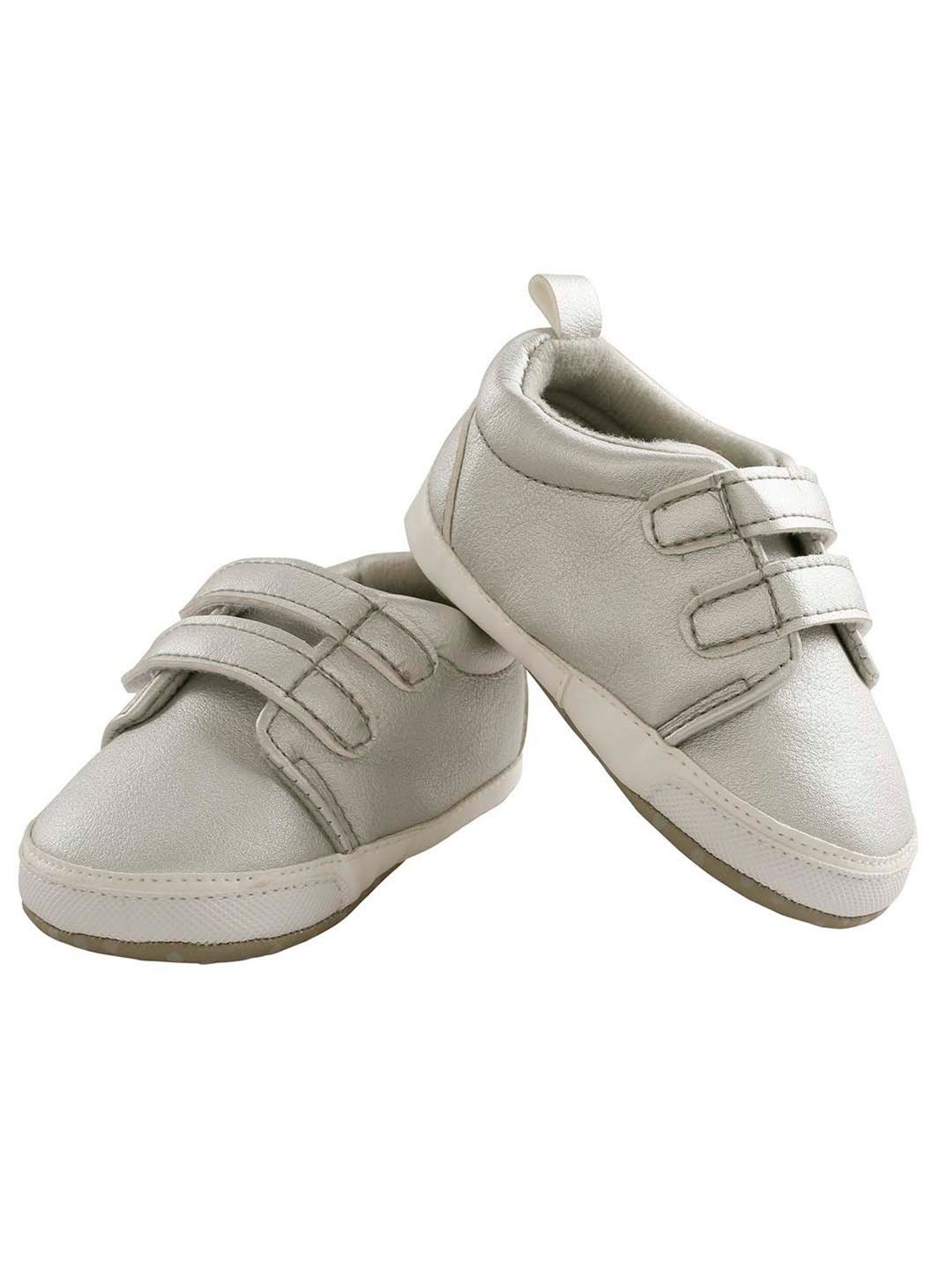 Baby Moo Kids Silver Casual Booties