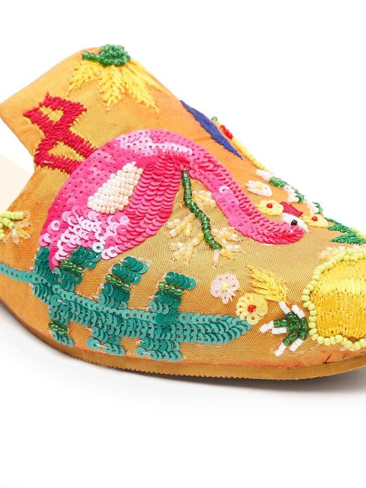 Glam Story Women's Multicolor Mule Shoes