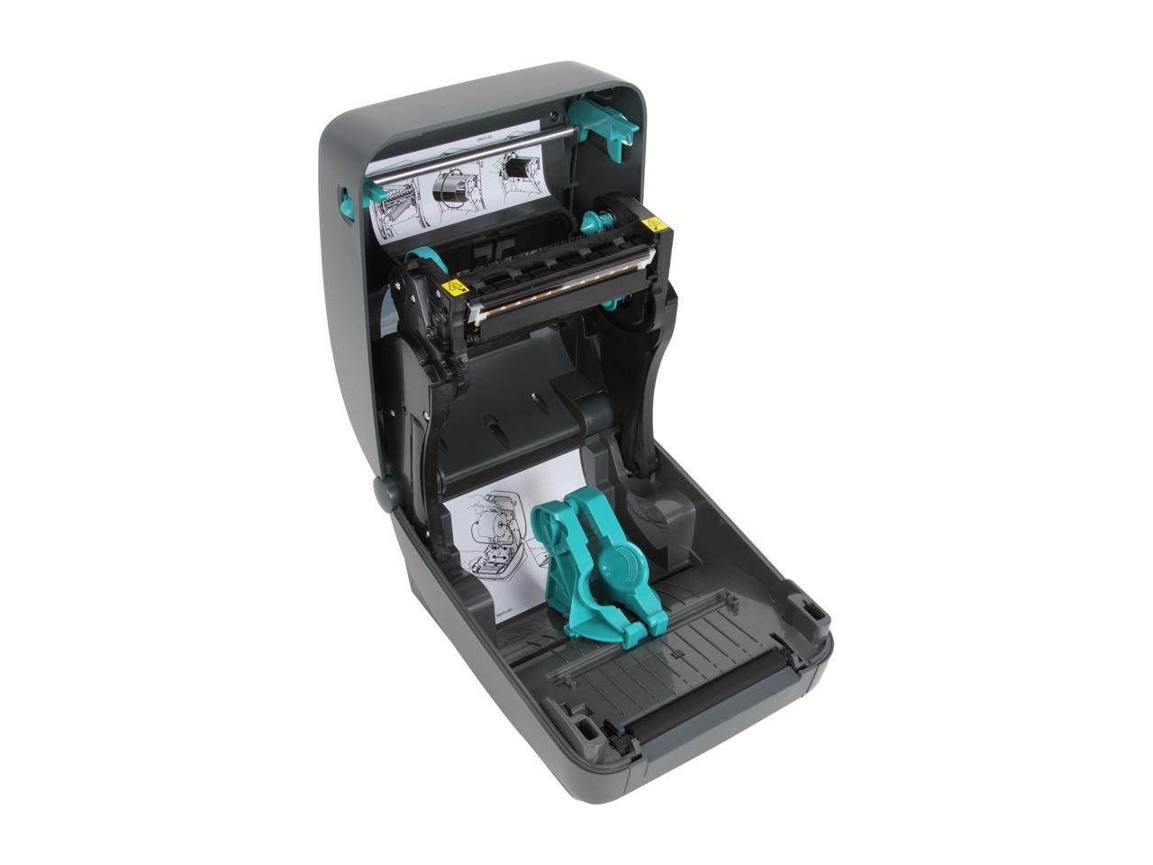 Zebra GX430t 4&rdquo; Performance Desktop Thermal Transfer Label Printer, 300 dpi, USB, Serial, Centronics Parallel, Dispenser (Peeler) Electronic single label machine