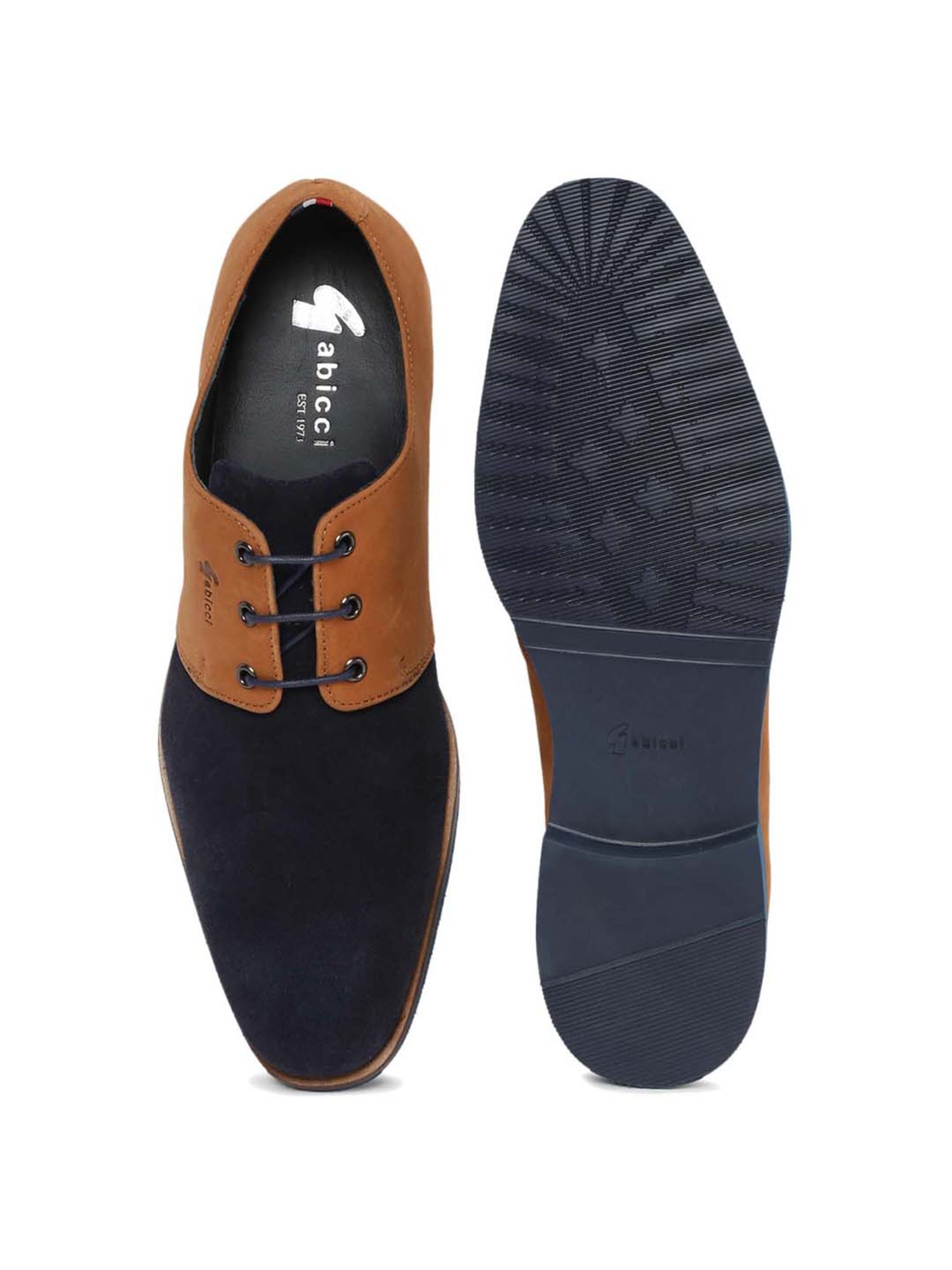 Gabicci Men's True Navy Derby Shoes