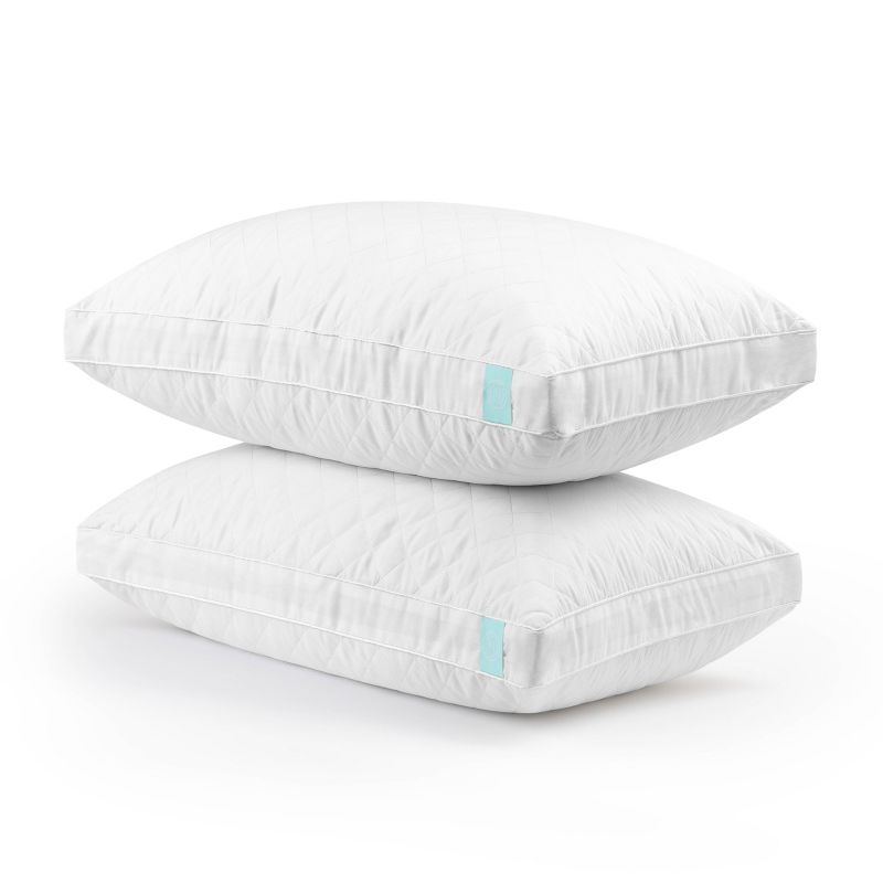 Downlite Soft White Goose Down Hypoallergenic Pillow &ndash; Perfect for Stomach Sleepers Standard