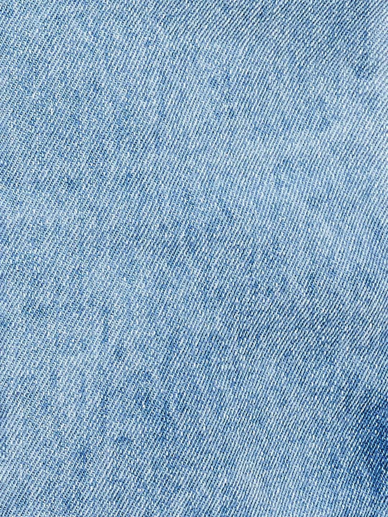 Ginger by Lifestyle Blue Cotton A-Line Skirt