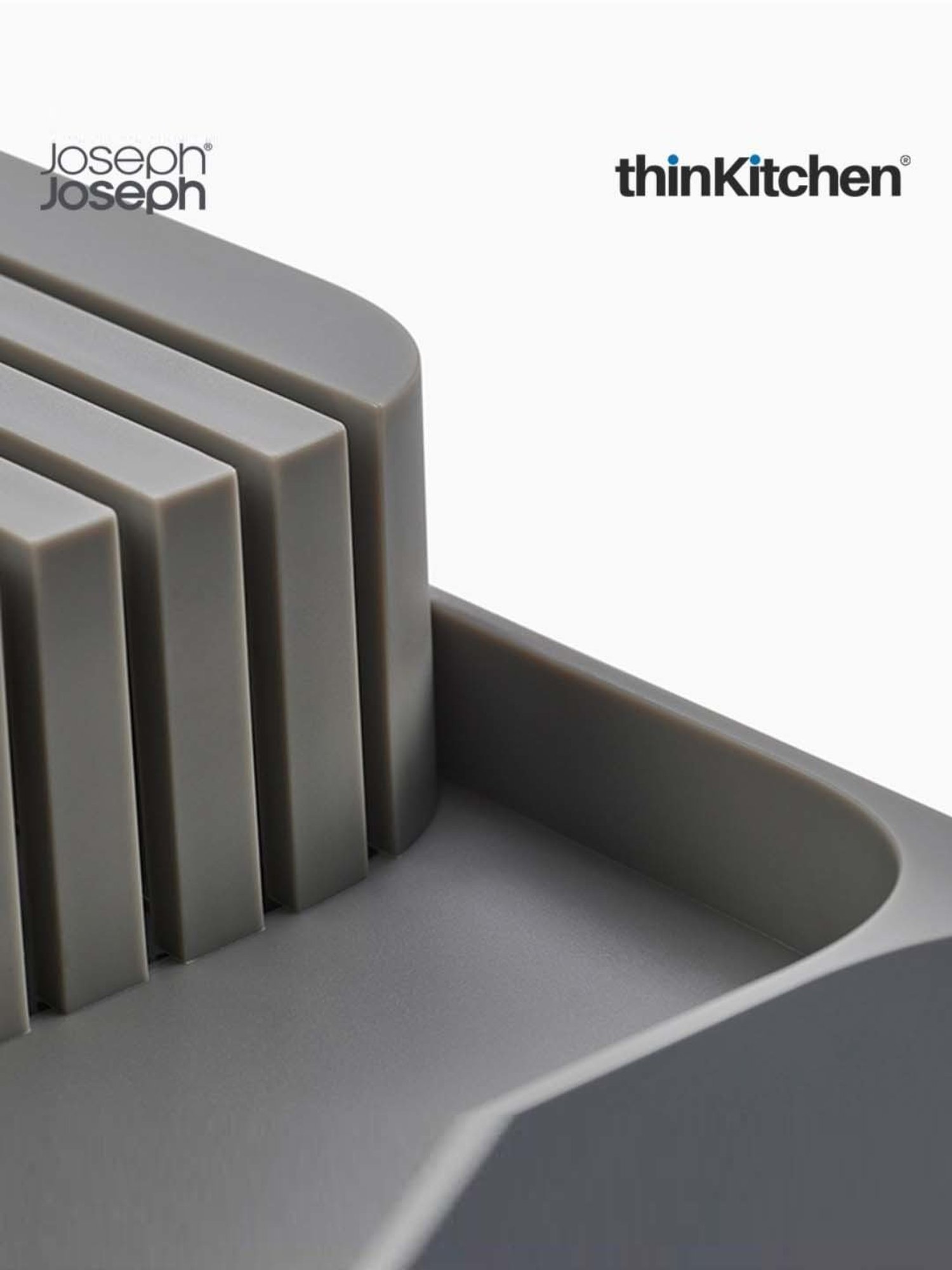 Joseph Joseph Grey Abs/Steel/Aluminium Drawerstore Compact Knife Organiser