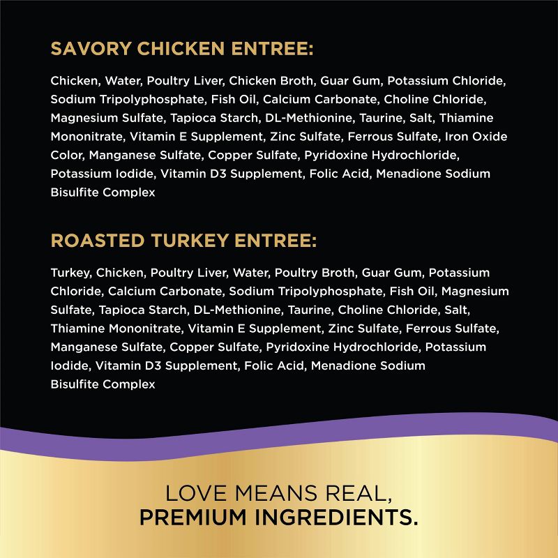 Sheba Perfect Portions Paté In Natural Juices Premium Wet Cat Food Chicken & Turkey Entrée - 2.6oz/12ct Variety Pack