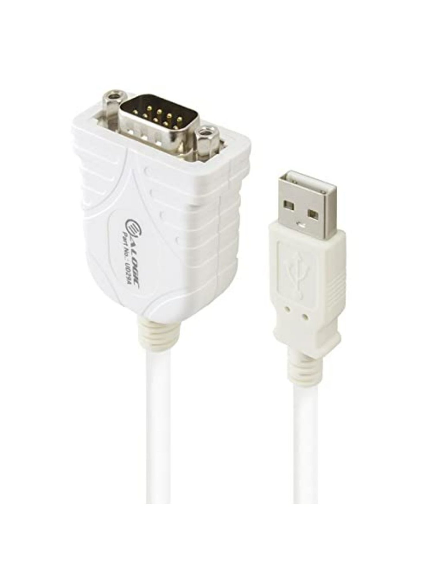Alogic USB 2.0 to DB9 Serial Converter, 65 cm Cable (White)