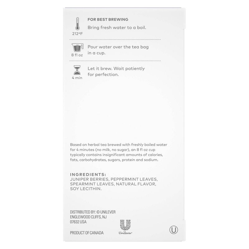 Tazo Herbal Juniper Mint Honey Tea Bags - 16ct