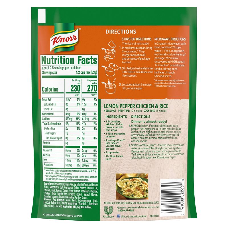 Knorr Sides Dish Chicken Broccoli Rice - 5.5oz