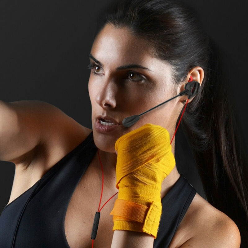 Vicabo G6 3.5mm In Ear Wired Gaming Headset, Stereo Earphone with Dual Controllable Mic for Switch PS4 Laptop - Black/Green