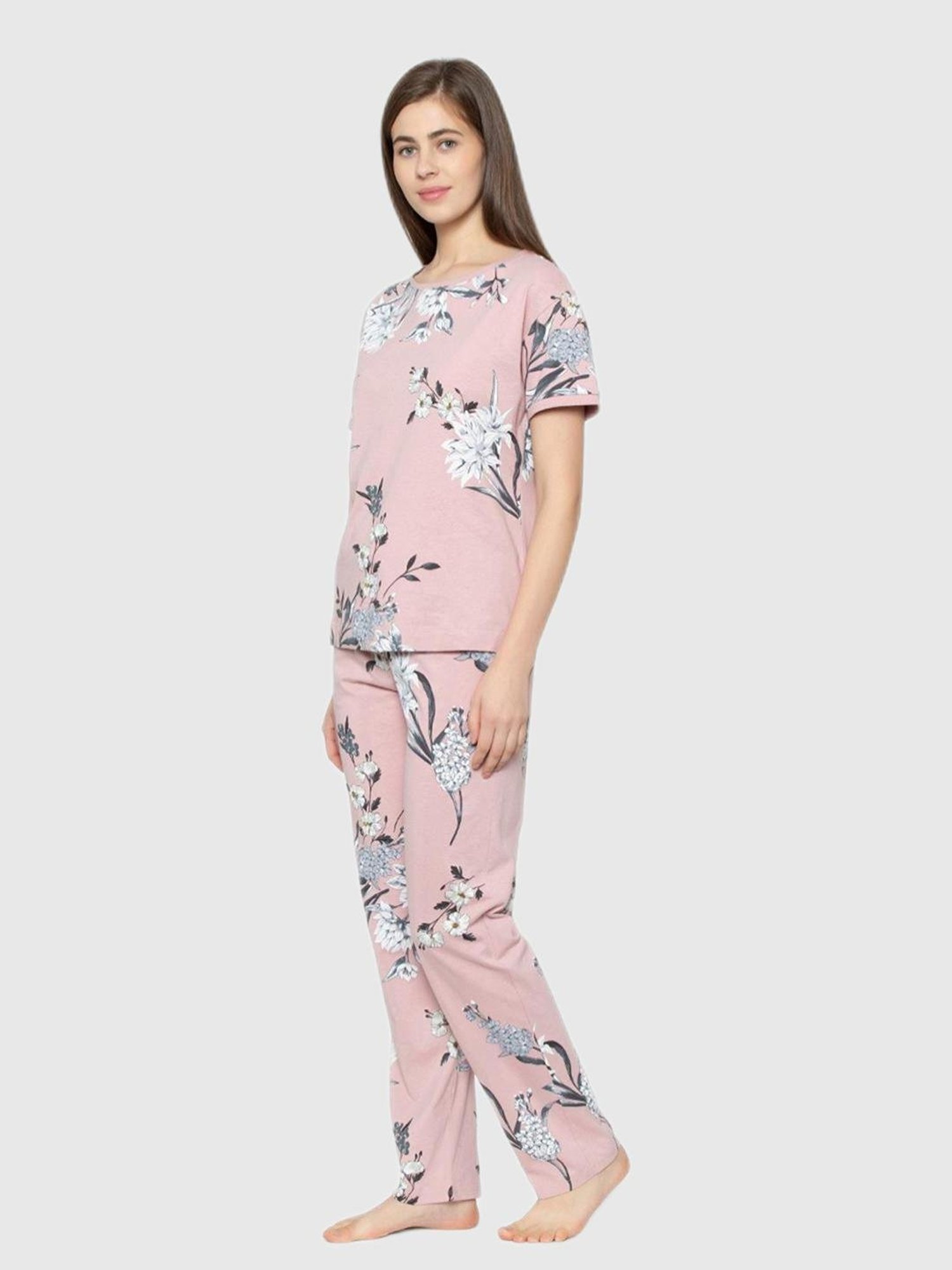 Triumph Pink Floral Print Pajama Set