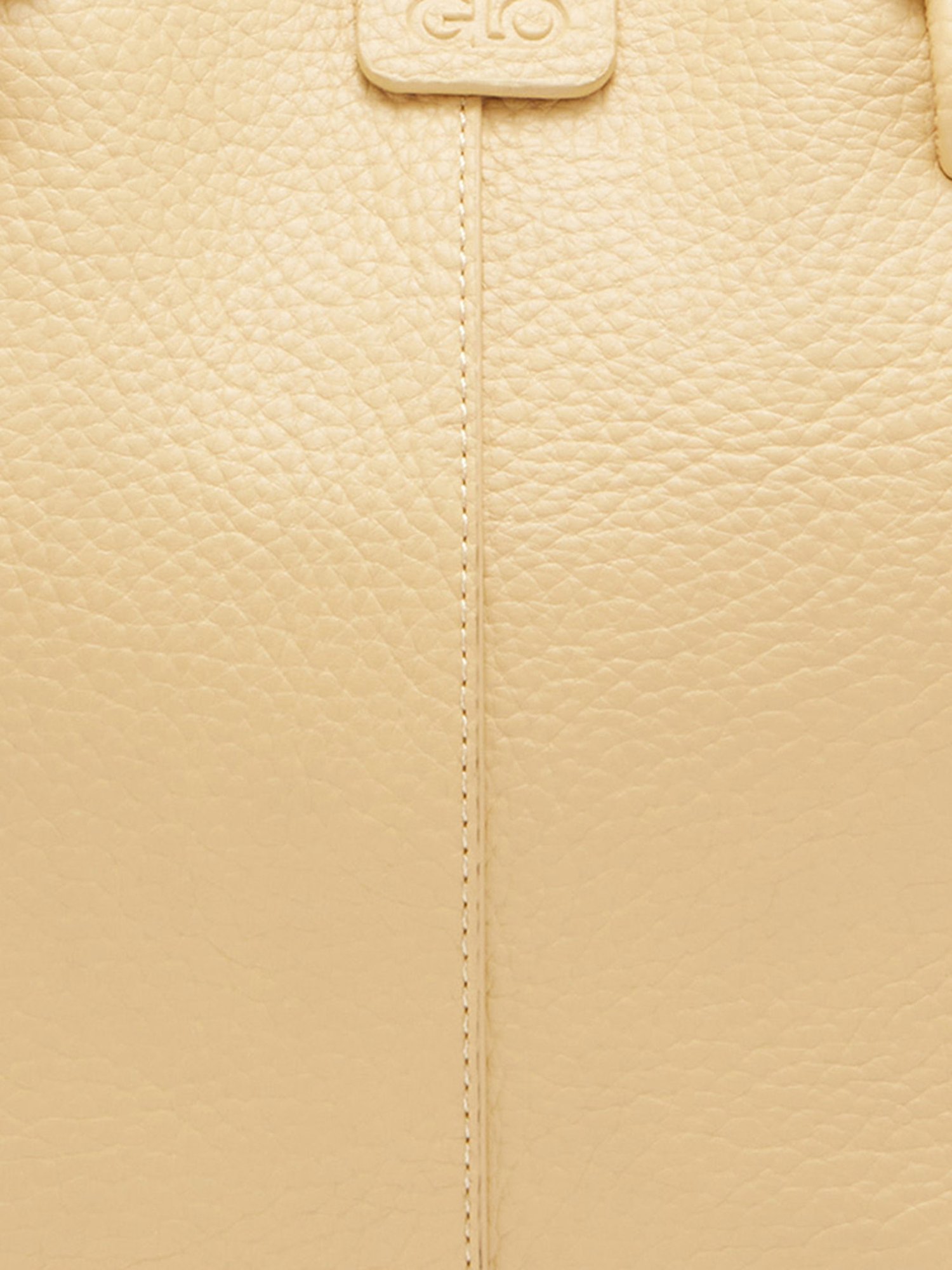 Globus Women Mustard Textured Vegan Leather Tote Bag