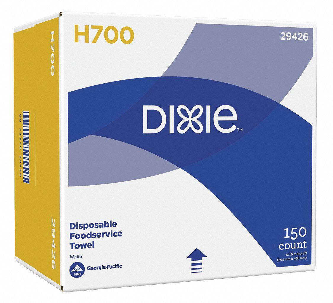 GEORGIA-PACIFIC 29426 Disposable Towels Hydroentangled Fiber 12" x 24", White,