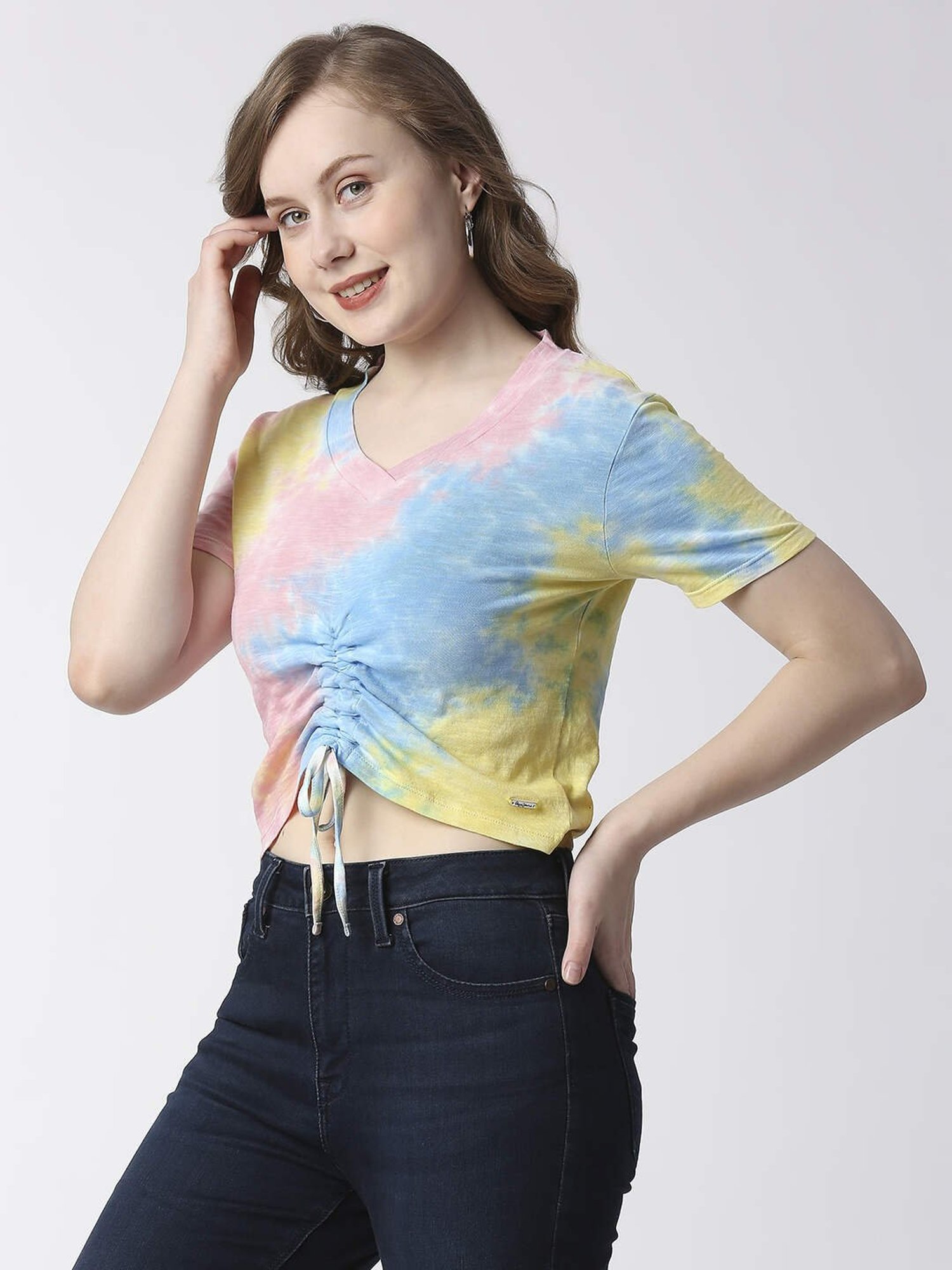 Pepe Jeans Multicolored Cotton Tie & Dye T-Shirt