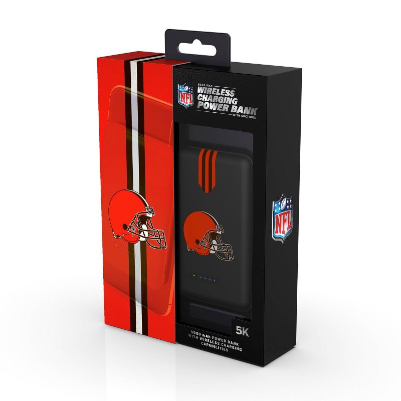 NFL Cleveland Browns Wireless Charging Power Bank