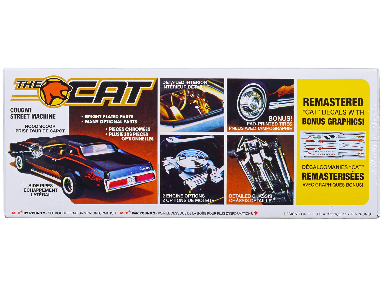 1969 Mercury Cougar Eliminator Competition Orange with Black Stripes "GreenLight Muscle" Series 28 1/64 Diecast Model Car by Greenlight