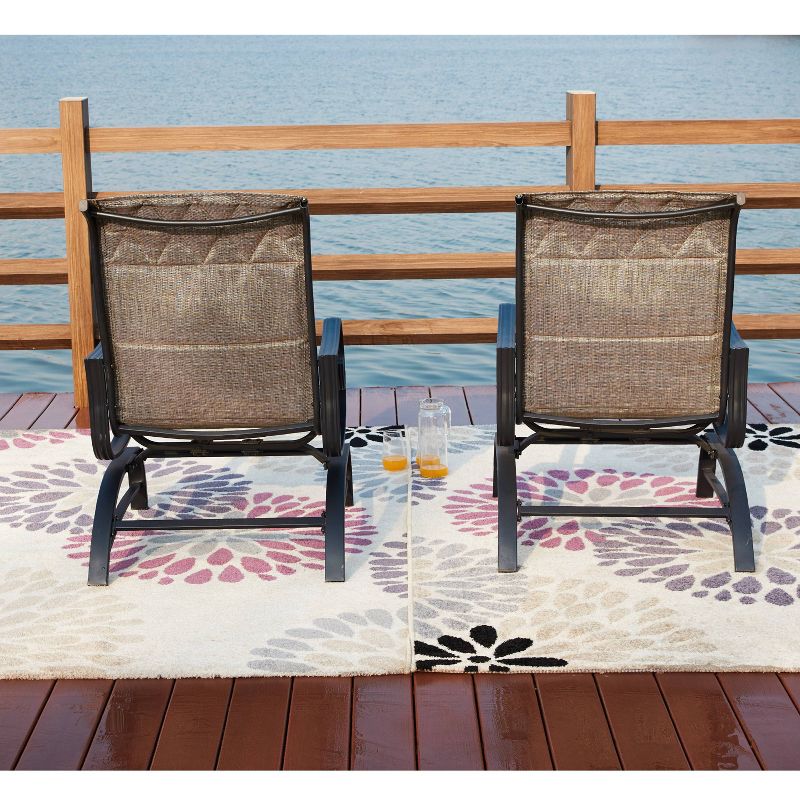 2pc Outdoor Patio Glider Set - Patio Festival