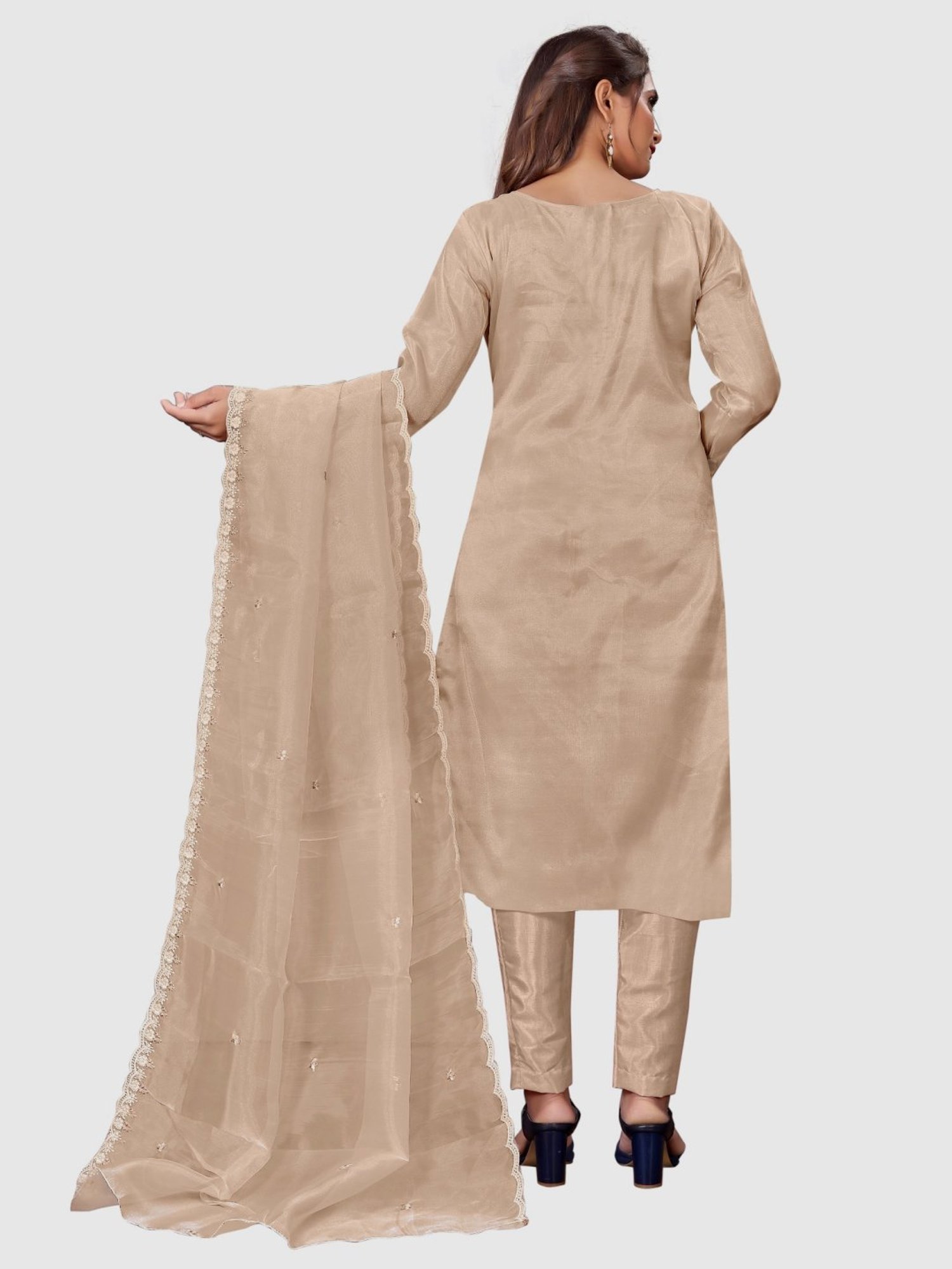 Salwar Studio Red Embroidered Blouse