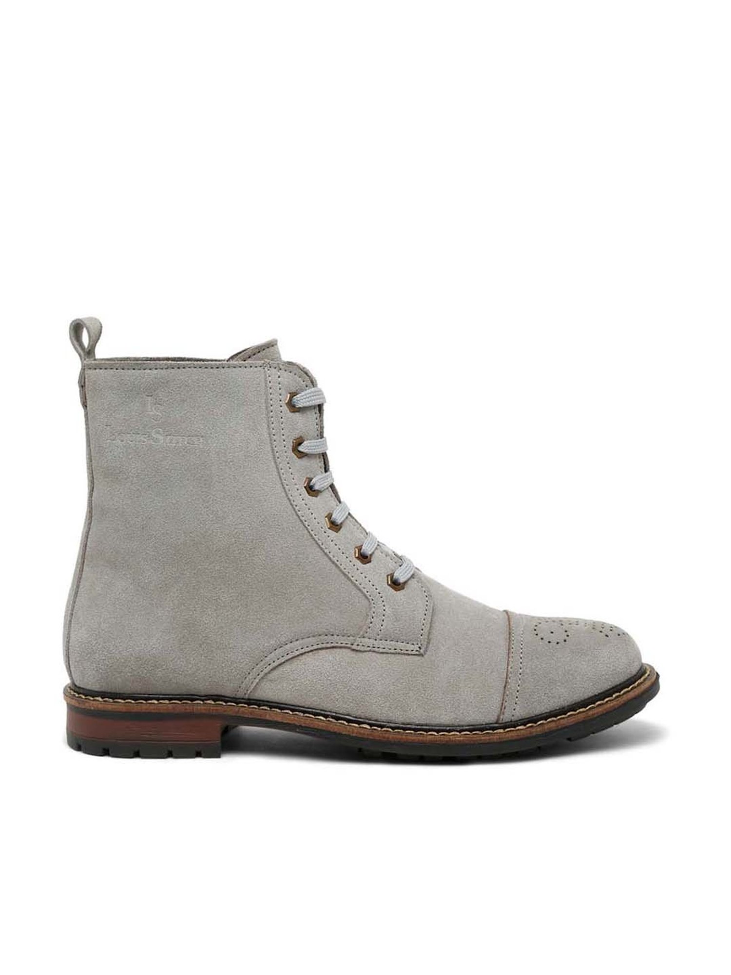 Louis Stitch Men's Ash Grey Derby Boots