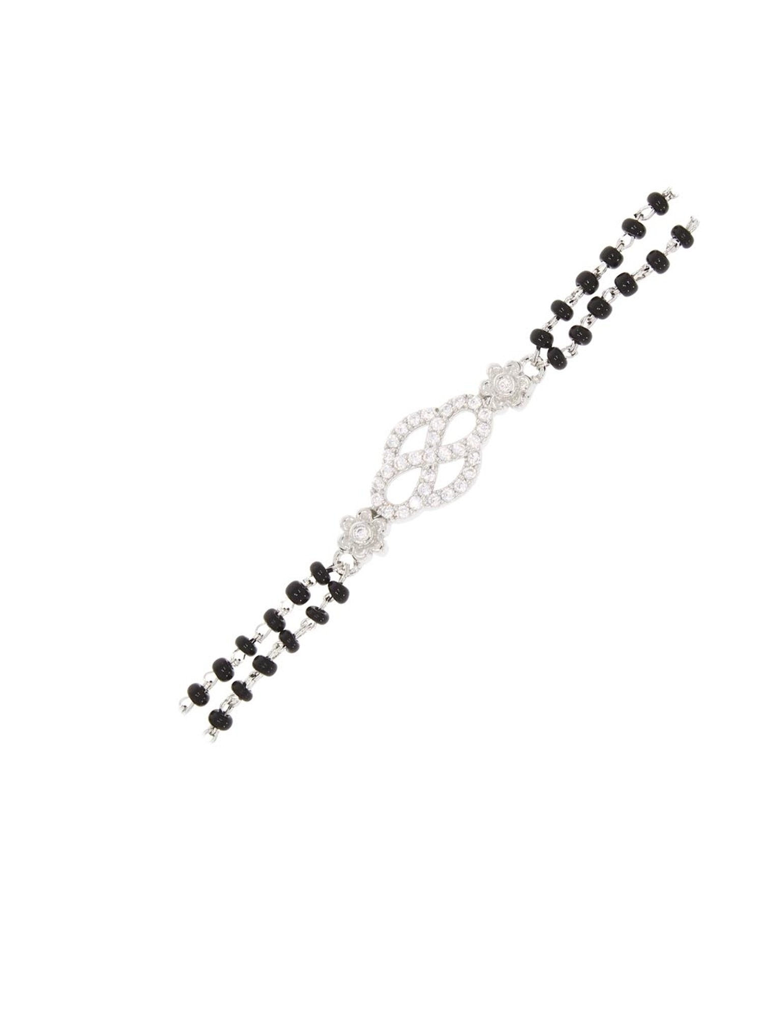 Anayra 92.5 Sterling Silver Mangalsutra Bracelet for Women
