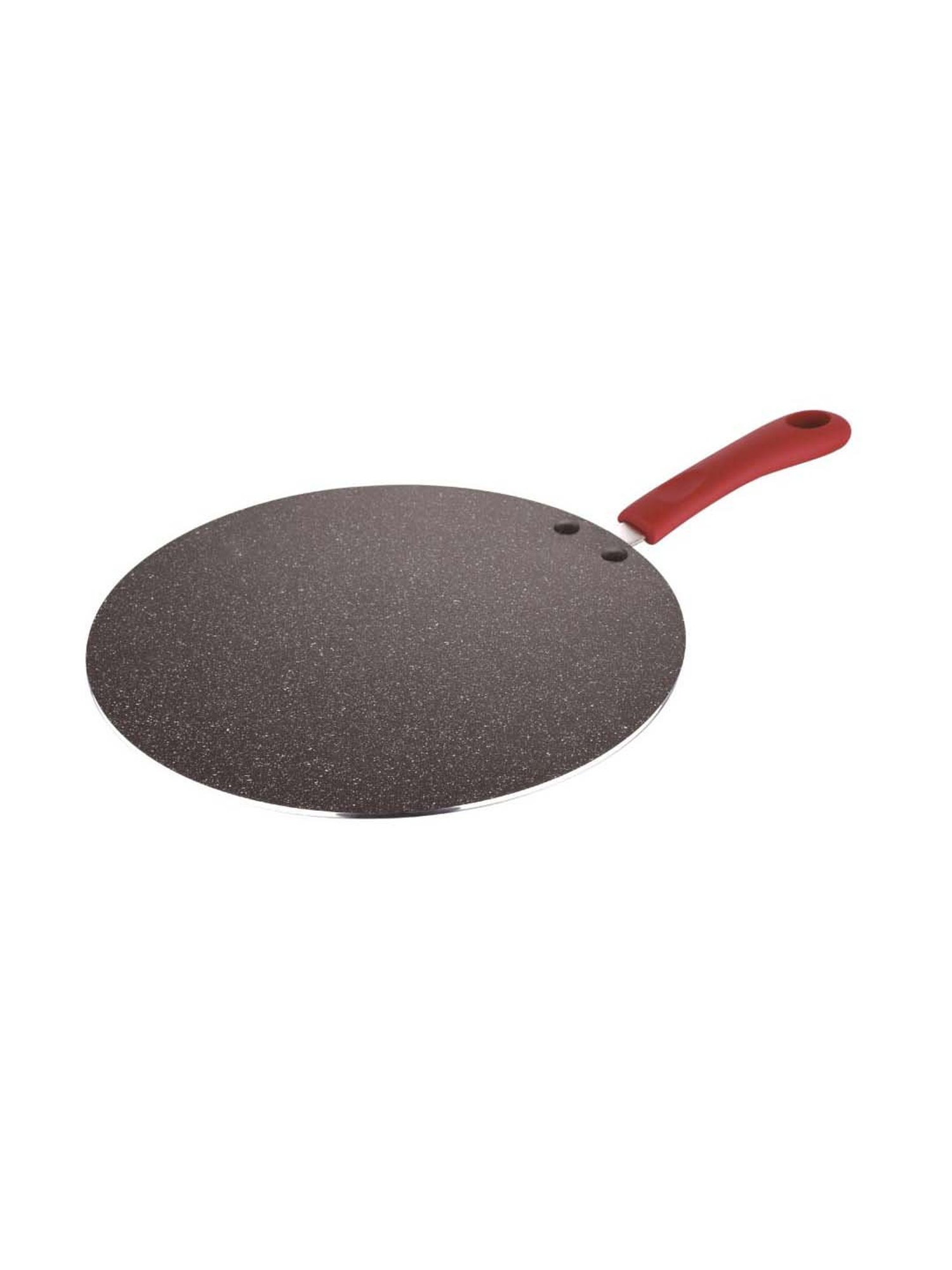 Bergner Bellini Plus Red Pressed Aluminium 32 cm Diameter Flat Tawa - Set of 1