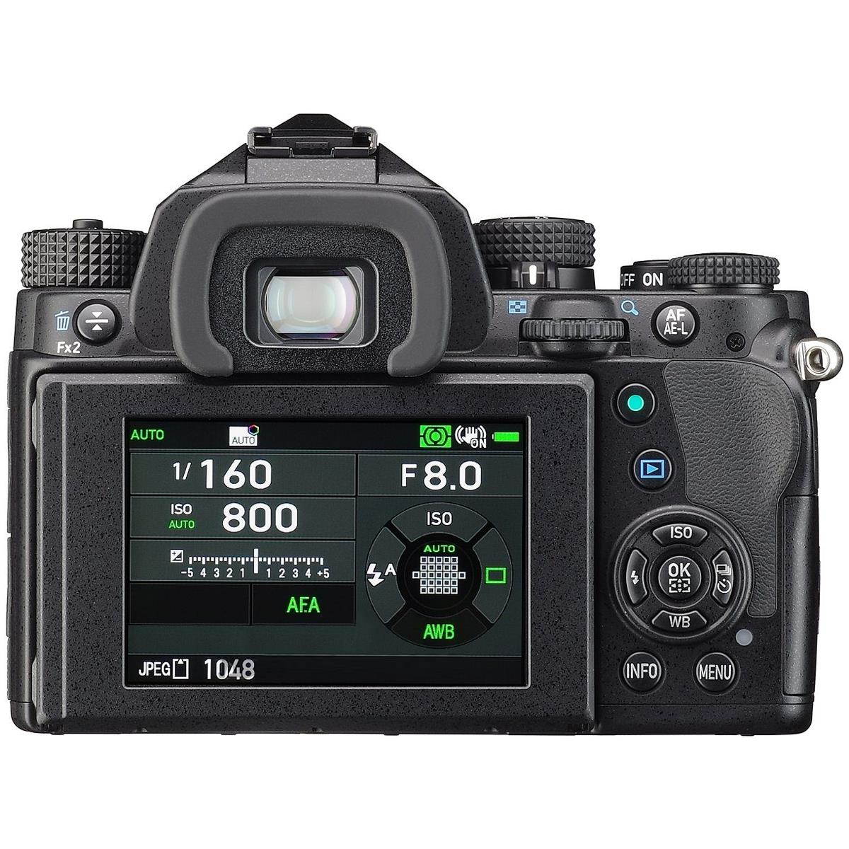 Pentax KP 24.3MP CMOS Ultra Compact Full HD Digital SLR Camera - Black (Body Only)