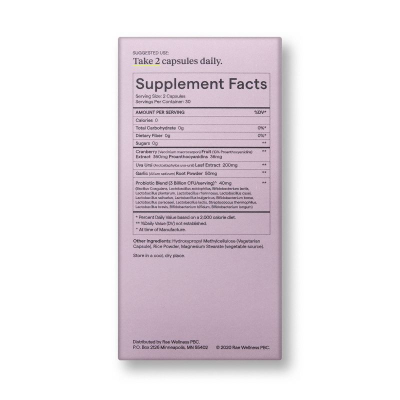 Rae Vaginal Balance Dietary Supplement Capsules - 60ct
