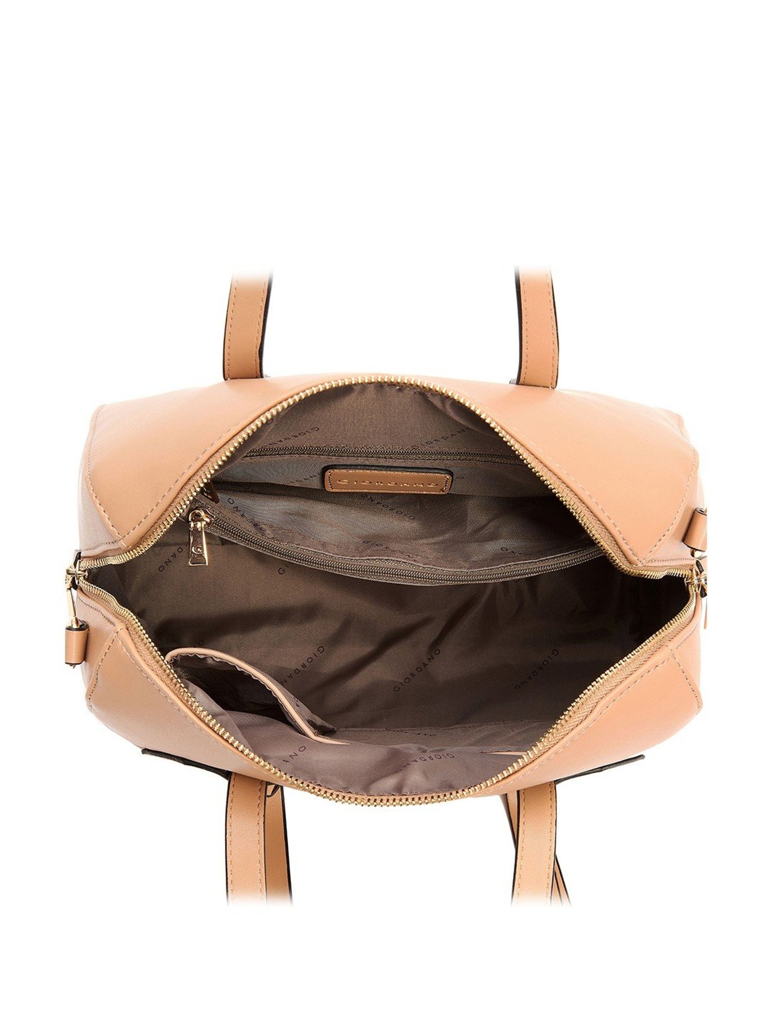 Giordano Blossoms 2020 Tan Textured Medium Handbag