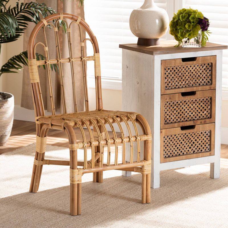 Athena Rattan Chair Natural - Baxton Studio