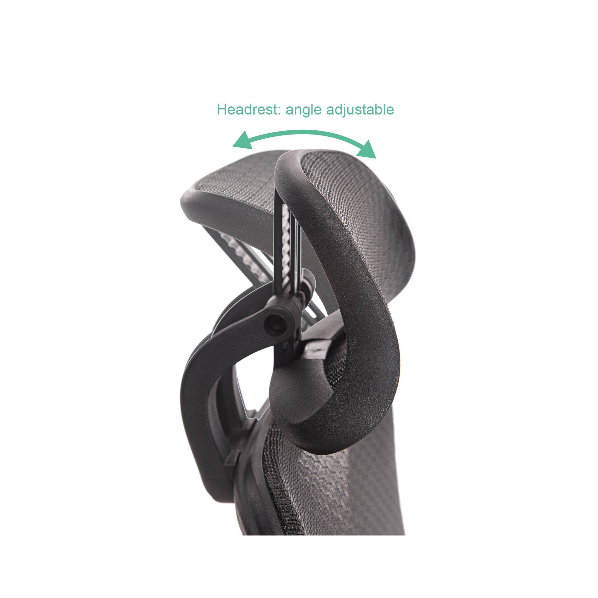 Ergonomic office chair mesh chair computer chair connected chair with adjustable headrest and armrests high back chair