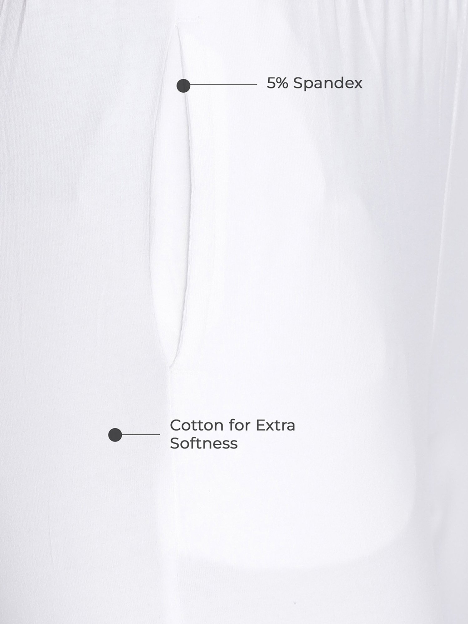 Lyra Cream & White Cotton Leggings - Pack Of 2