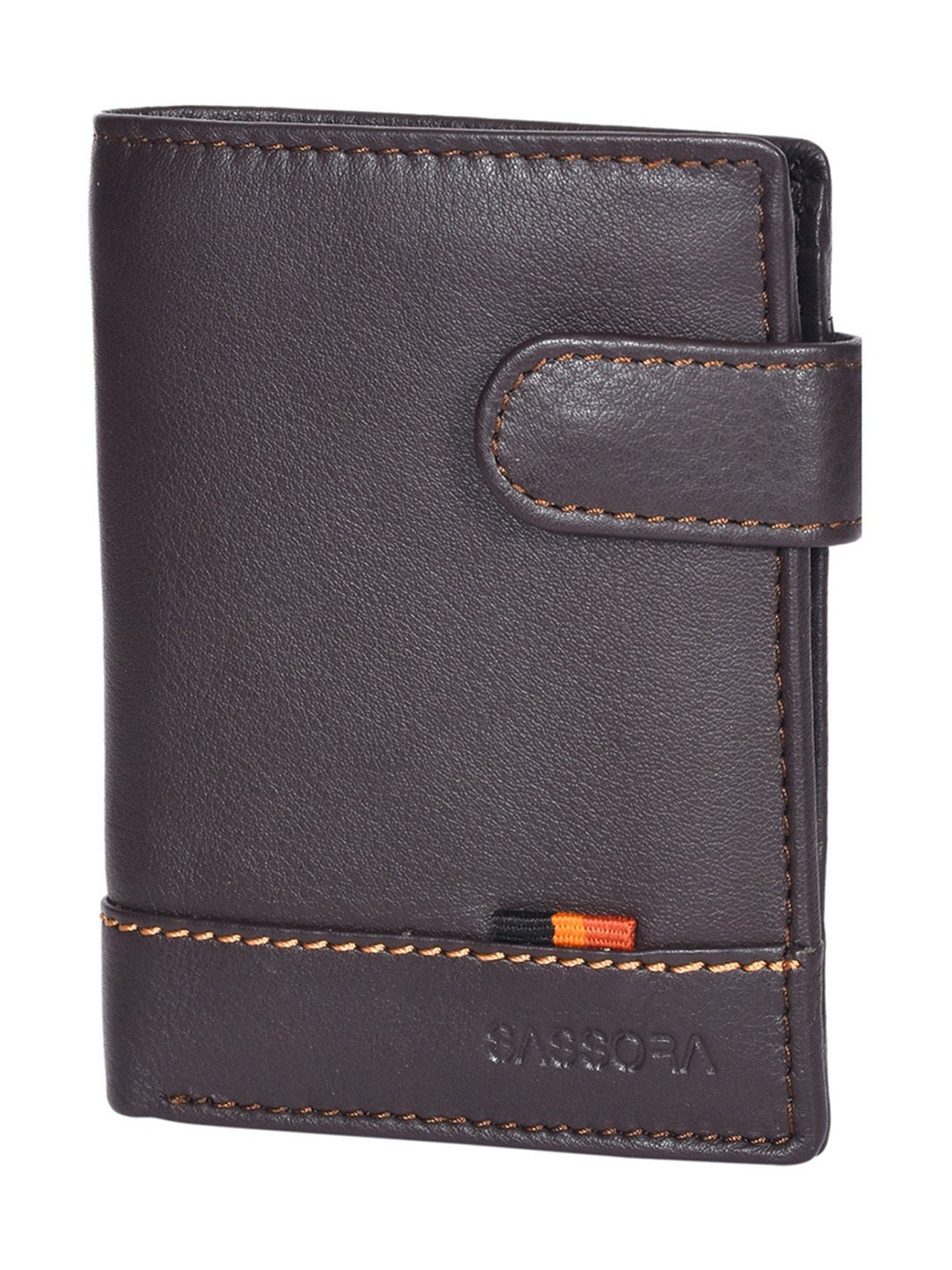 SASSORA Pablo Brown Small Leather Notecase