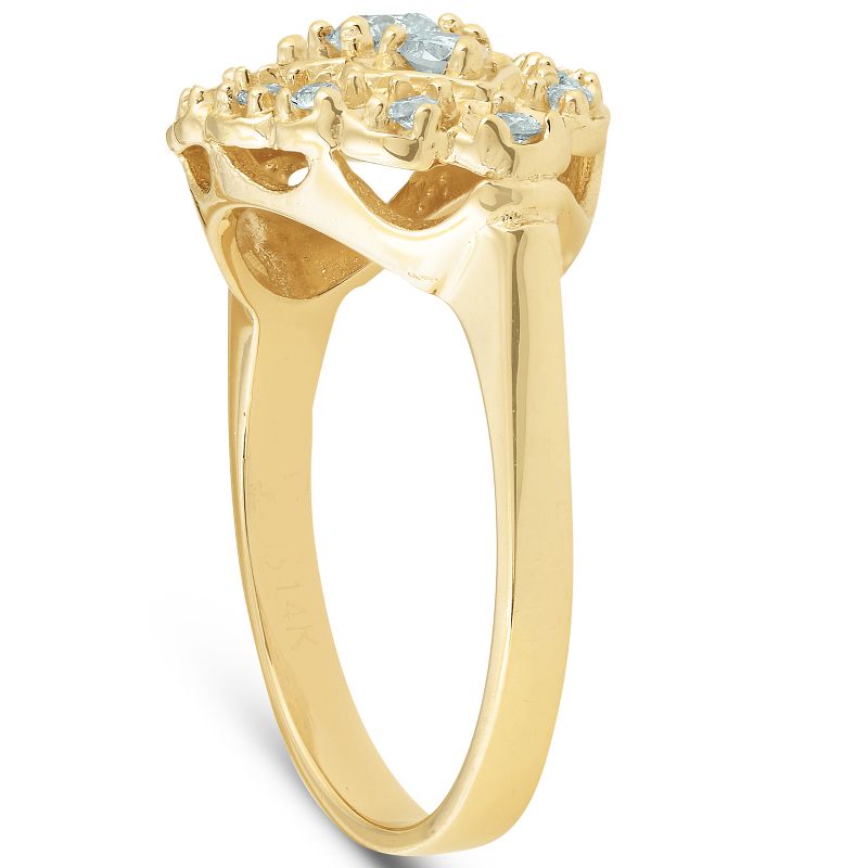 Pompeii3 1/3ct Black Diamond Ring 10K White Gold - Size 6