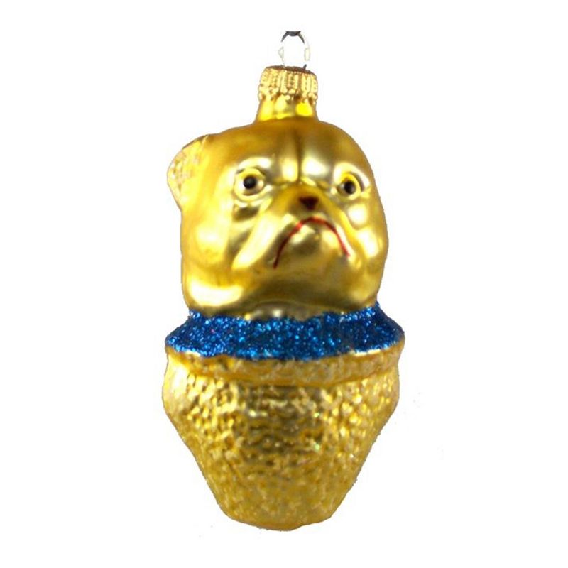 Larry Fraga Bulldog Christmas Ornament  -  Tree Ornaments