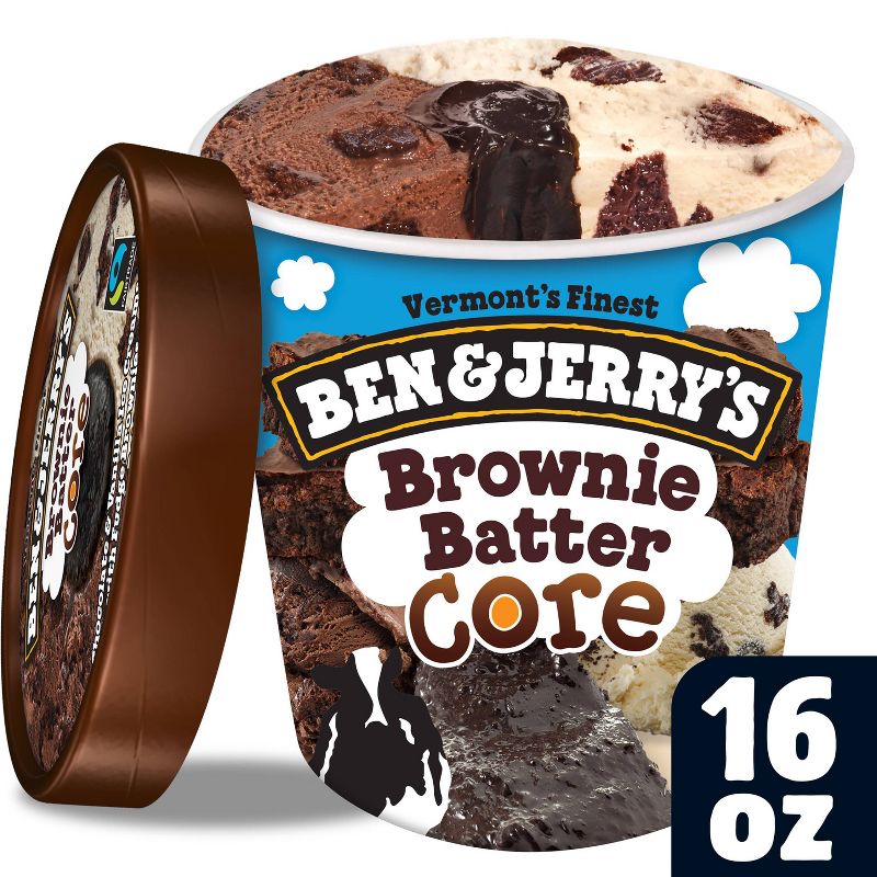 Ben & Jerry's Brownie Batter Core Ice Cream - 16oz