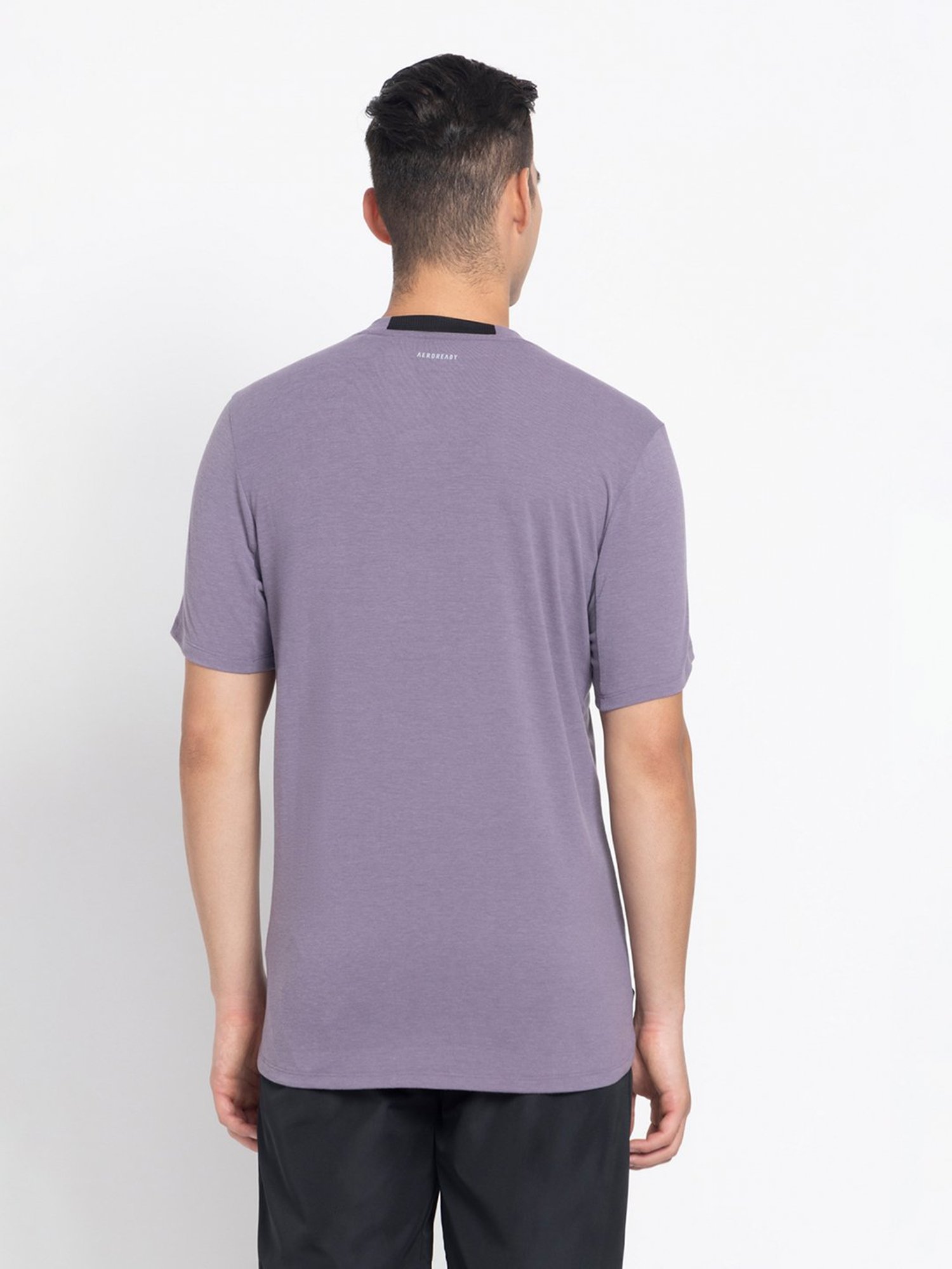 adidas Purple Slim Fit Sports T-Shirt