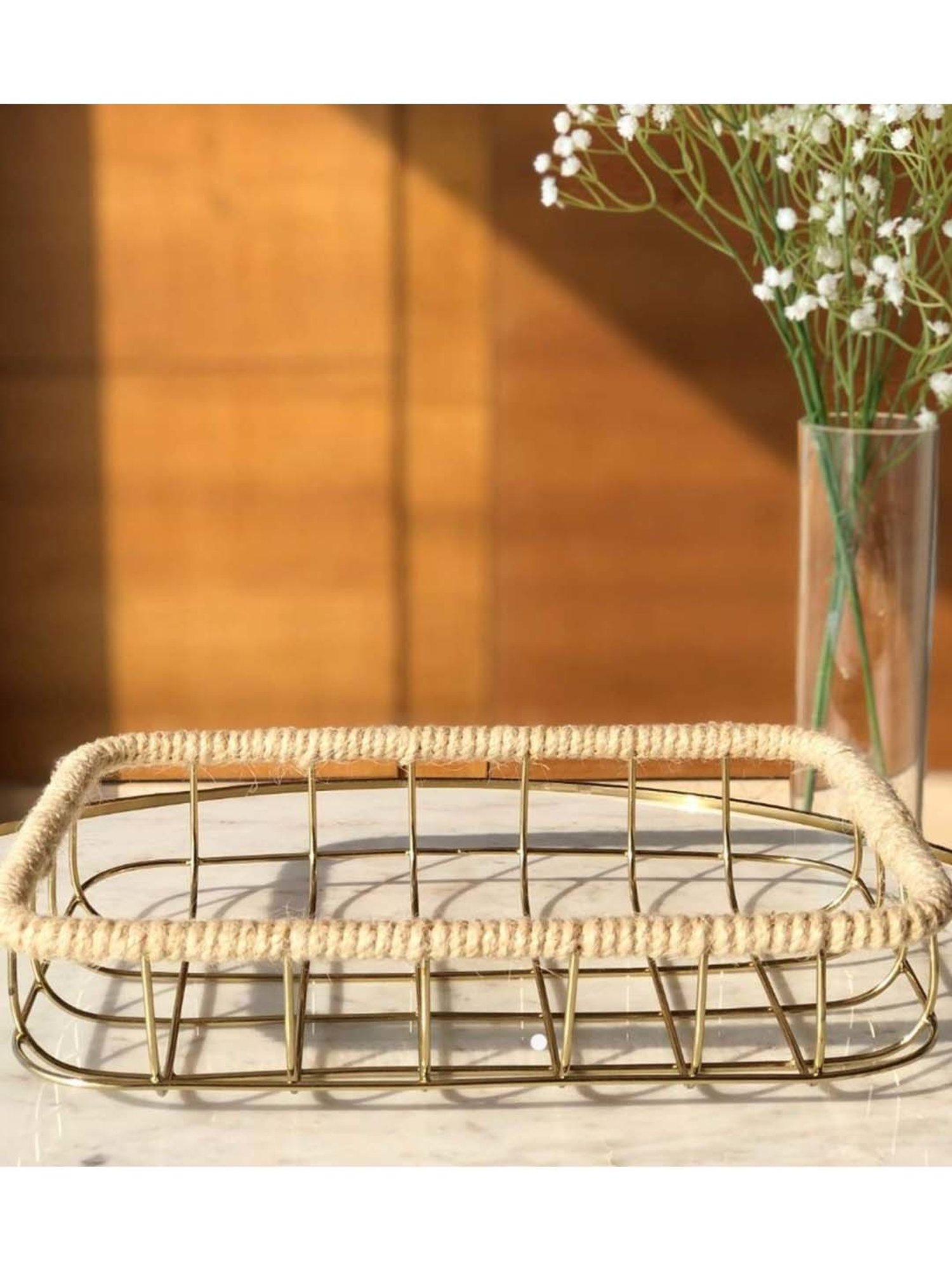 Mason Home Gold Sochi Basket - Small