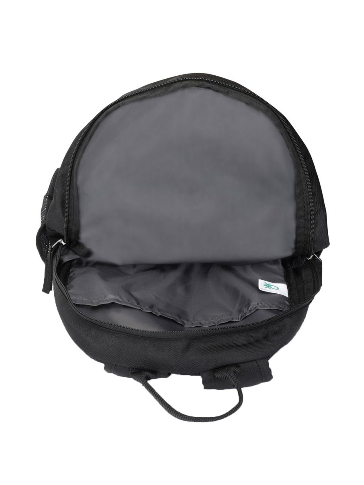 United Colors of Benetton Citron 12 Ltrs Black Medium Backpack